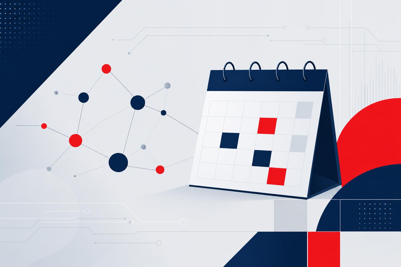 Abstract illustration representing legal technology events and networking